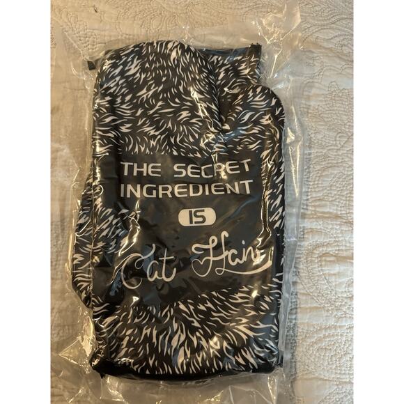 The Secret Ingredient Is Cat Hair Funny Pet Kitten Animal Lover Graphic Kitchen - Picture 2 of 2